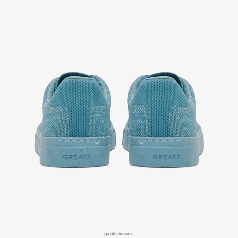 GREATS Tonal Blue The Royale Knit Shoes ZXBPJD54