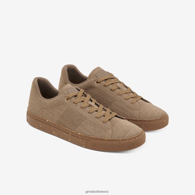 GREATS Tonal Olive The Royale Knit Shoes ZXBPJD58