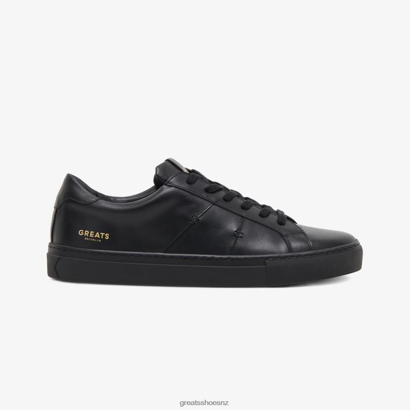 GREATS Triple Black The Royale 2.0 Shoes ZXBPJD16