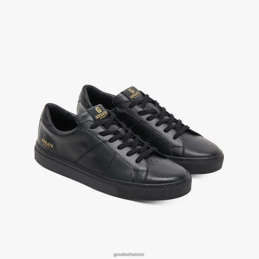 GREATS Triple Black The Royale 2.0 Shoes ZXBPJD16