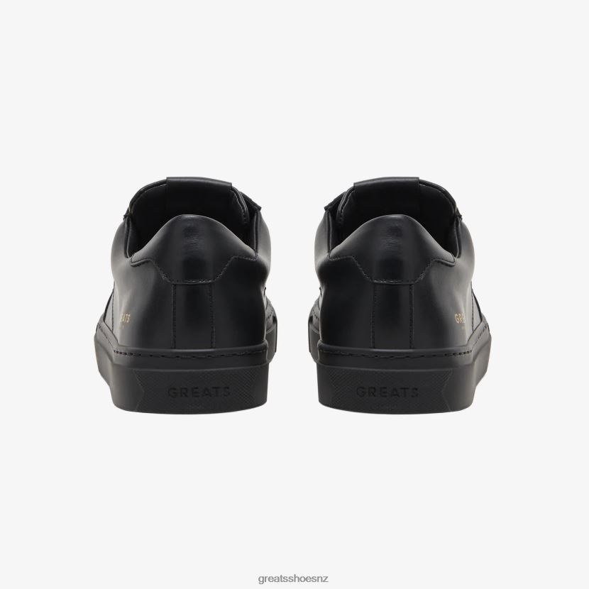 GREATS Triple Black The Royale 2.0 Shoes ZXBPJD16