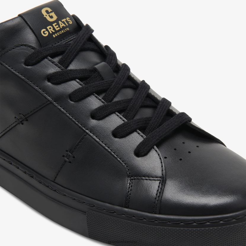 GREATS Triple Black The Royale 2.0 Shoes ZXBPJD16