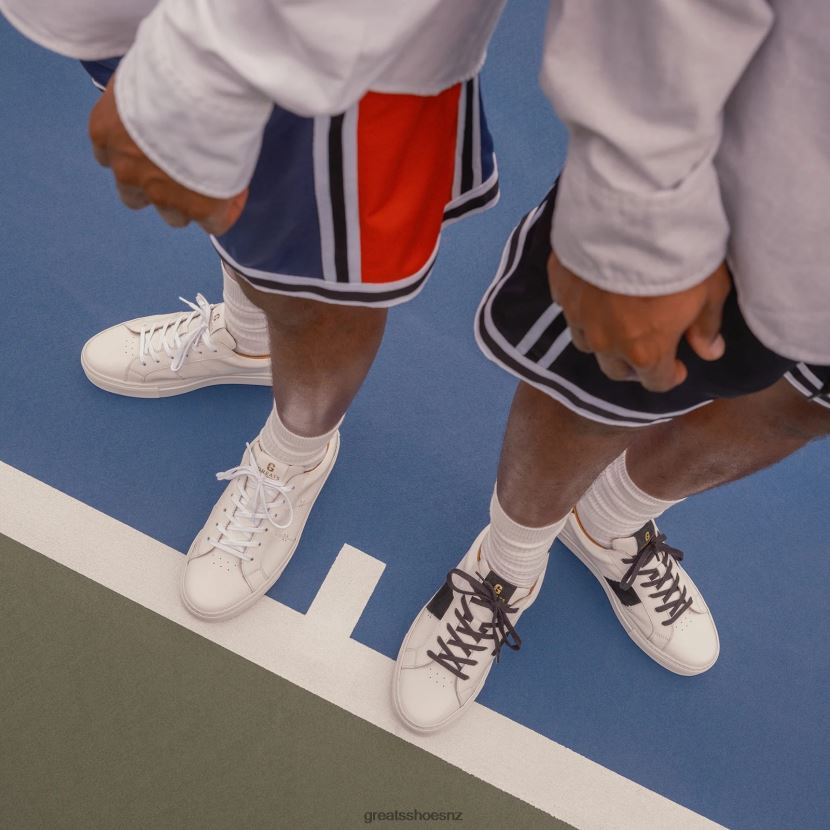 GREATS White Black The Royale 2.0 Shoes ZXBPJD17