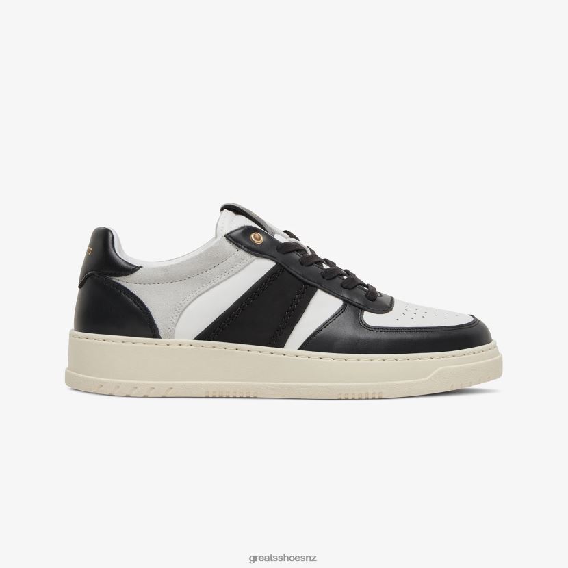GREATS White Black The St. James Low Shoes ZXBPJD38