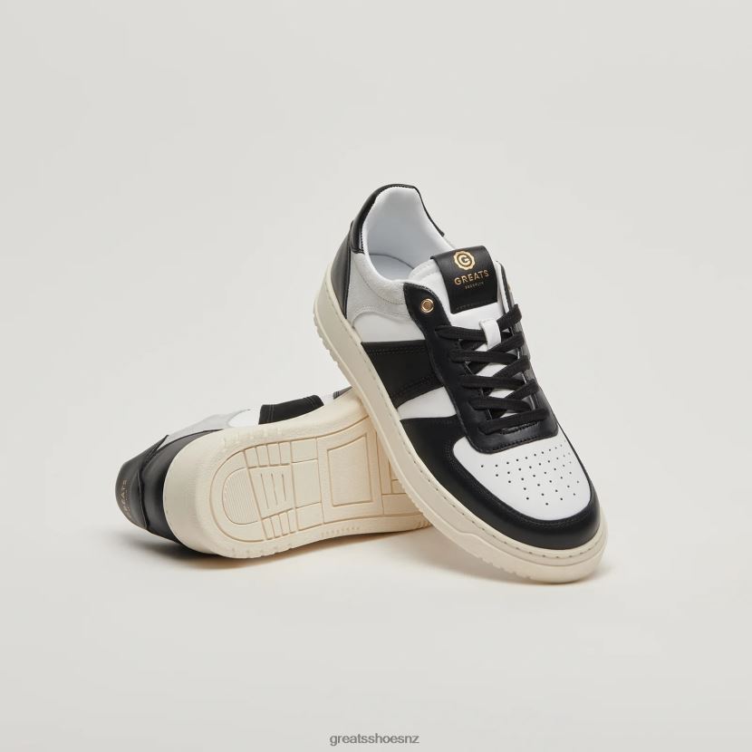 GREATS White Black The St. James Low Shoes ZXBPJD38