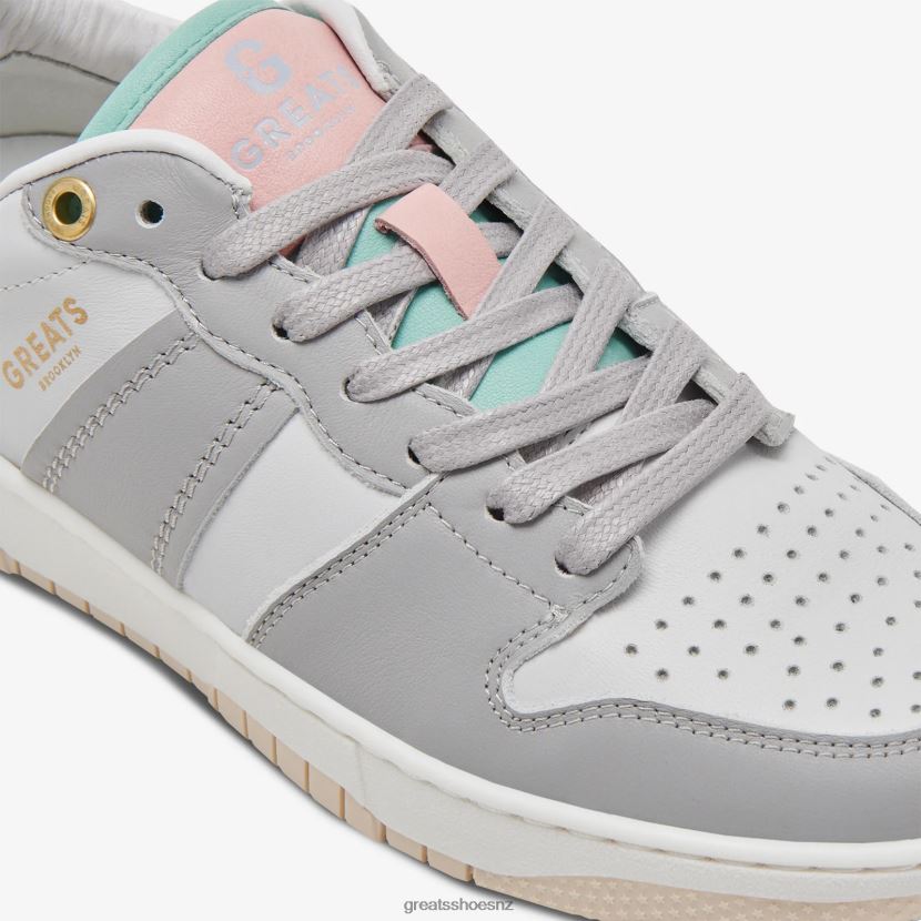 GREATS White Grey The JMZ Court Shoes ZXBPJD148