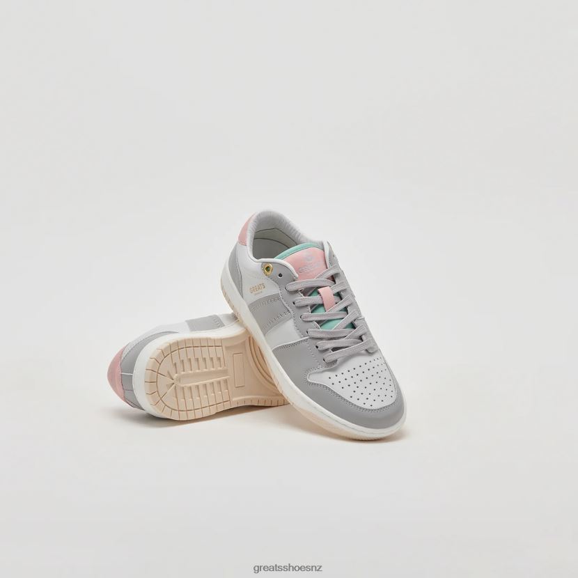 GREATS White Grey The JMZ Court Shoes ZXBPJD148