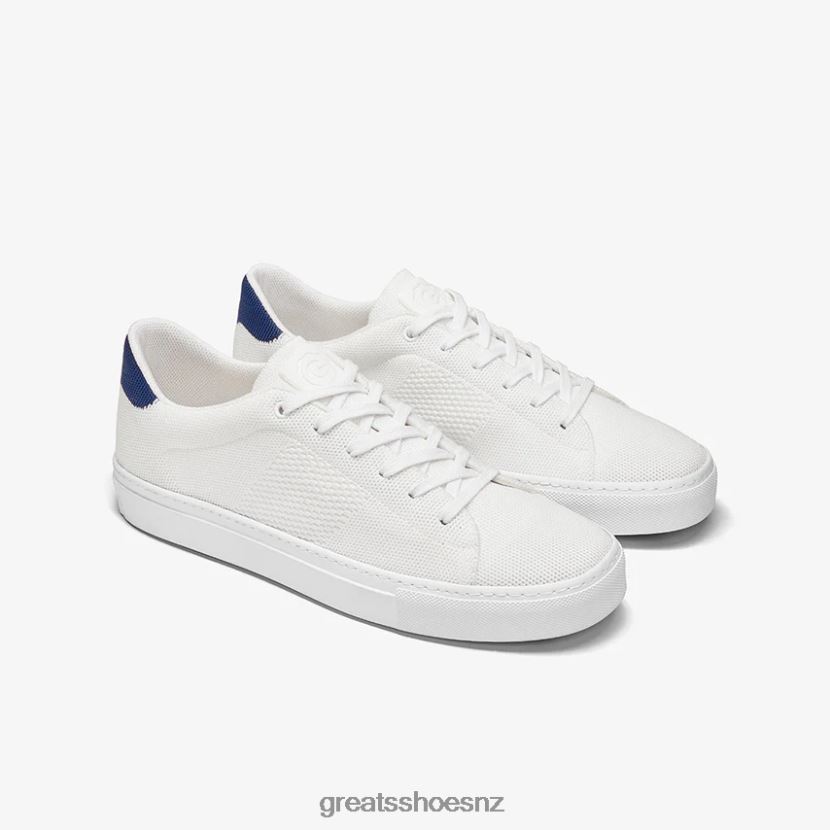 GREATS White Navy The Royale Knit Shoes ZXBPJD53